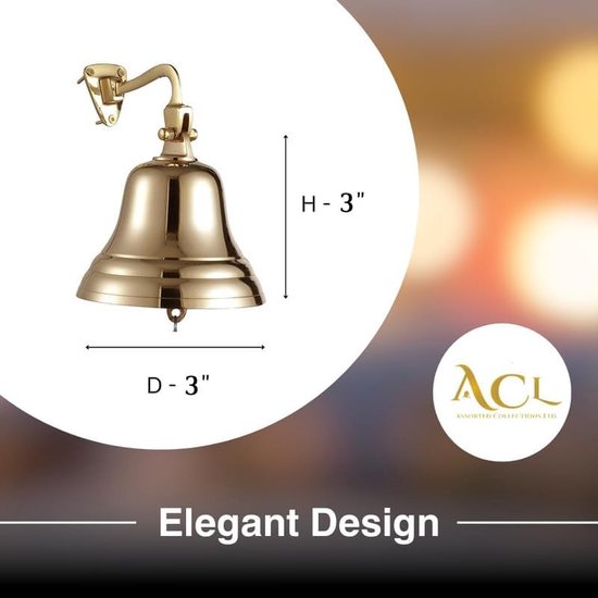 Collecties Messing Wandbel Matitimes Scheepsbel Scheepsbel 3"