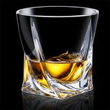 3-delige set karaf glazen whiskyset - cadeauset van glas - whiskey karaf 800 ml met 2 whiskyglazen 300 ml voor rum, scotch, cognac - cadeau-idee voor mannen - met geschenkdoos