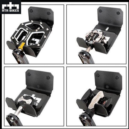 RTR BIKES Crank Pro Professional Fietsophanging, fietshouder voor aan de muur, wandhouder, ideaal voor ruimtebesparend ophangen van de fiets, voor thuis, garage en fietswinkel