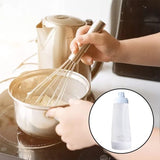 Handdeegmengfles, 1000 ml handdeegdispenser met maatmarkeringen en mengbal, voor pannenkoeken, wafels, pannenkoeken, cupcakes, keukengerei