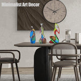 Beelden en sculpturen abstracte yoga kunst vrouw, creatief full-colour olieverfschilderij kunst vrouw standbeeld, moderne woonkamer veranda centerpieces boekenplank ingangen desktop decor ambachten (stijl A)