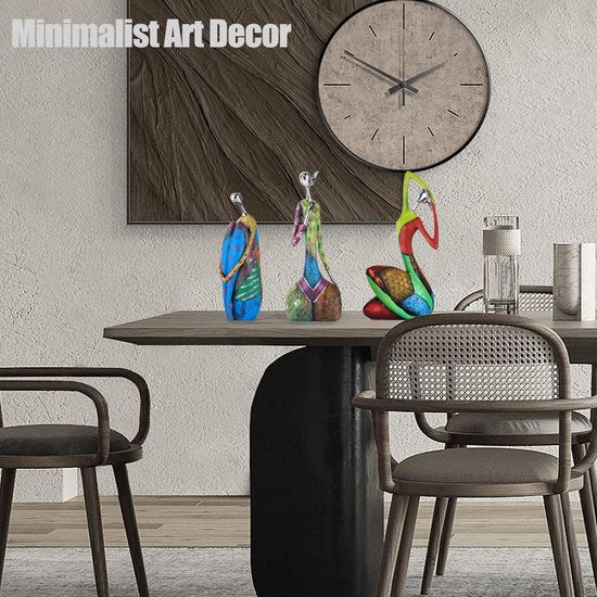 Beelden en sculpturen abstracte yoga kunst vrouw, creatief full-colour olieverfschilderij kunst vrouw standbeeld, moderne woonkamer veranda centerpieces boekenplank ingangen desktop decor ambachten (stijl A)