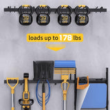 Bomclap Garagen Gerätehalter 46 inch, Metall Wandhaken 12 Haken Werkzeugregal Wand Werkzeughalter für Garagen Keller Werkstatt Besen Rechen Werkzeug Organizer (Schwarz Bomclap Garagen Gerätehalter 46 inch, Metall Wandhaken 12 Haken Werkzeugregal Wand Werkzeughalter für Garagen Keller Werkstatt Besen Rechen Werkzeug Organizer (Schwarz