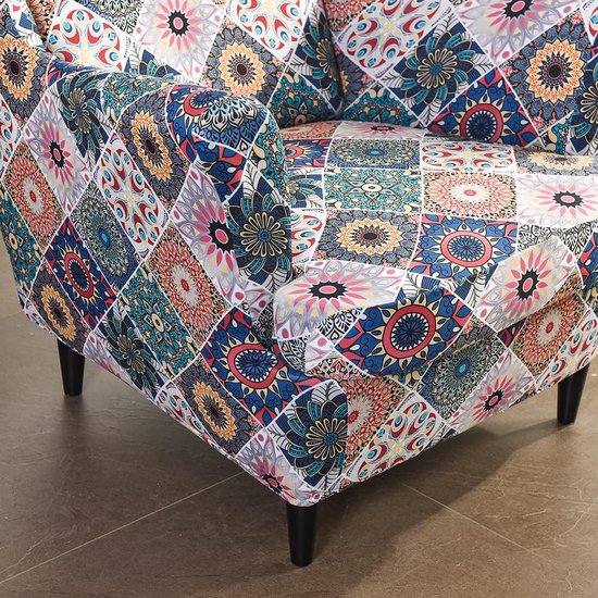 Oorfauteuilhoezen, fauteuilhoezen voor oorfauteuils, bedrukte oorfauteuilhoezen, fauteuilhoes voor woonkamer, 2-delig, een droomgordijn