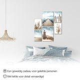 zee - 90 x 80 cm - Meteen ophangen - muurdecoratie - wanddecoratie - muurdecoratie woonkamer - wanddecoratie woonkamer - muurdecoratie canvas - canvas schilderijen woonkamer - canvas schilderijen slaapkamer - muurdecoratie