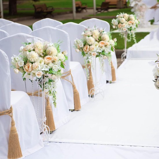 Kunstbloemen, 2 stuks kunstpioenen neppioen voor decoratie, zijden pioenrozen, bloemstukken, middenstukken, tafel voor thuisfeest, bruiloftsdecoratie