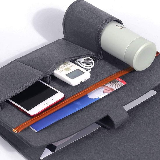 opbergzak voor bedrand, vilt bedplank organizer