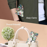 Brillenkoker, 2 stuks draagbare zonnebrillen etui met kliksluiting brillenkoker zachte bril beschermhoes leesbrillenetui voor dames met reinigingsdoekje