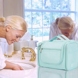 Grote wastas, toilettas om op te hangen, voor dames, toilettas voor heren, groot, waszak voor kamperen, reizen, voor kinderen, vrouwen en mannen