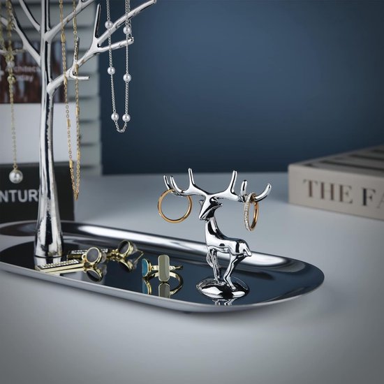 Sieradenstandaard voor ringen Oorbellen Kettingen Armbanden Geschikt voor Woonkamer Badkamer Kantoor etc.