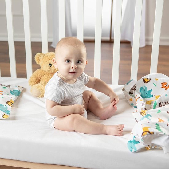 babybedlaken - babybedlinnen gemaakt van 100% katoen