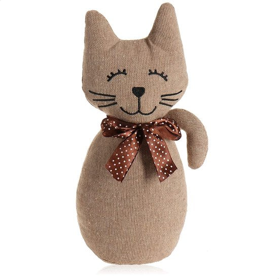 Deurstopper, zware deurhouder, schattig kattendesign, functioneel woonaccessoire, stopper voor ramen en deuren, optimaal bij doorgang (1 stuk - kat Chelly)