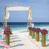 bloemenslinger, kunstbloemen, zijden bloemen, rozenslinger, hangende wijnstok voor thuis, muur, bruiloft, boog, opstelling decoratie (2 stuks, paars) rood)