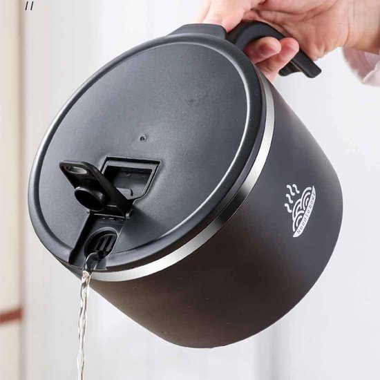 Instant Noodle Bowl, roestvrijstalen pastakom, 900 ml, Bento Box, draagbaar, lekvrij, instant pastakom, rijstkom, voor voedsel, met deksel en deksel, soepkommen (klein)