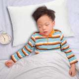 2-pack baby-kinderkussenslopen Peuterkussensloop Reiskussensloop Zacht Ademend Envelopstijl voor jongens Meisjes Beddengoed 49x36cm Machinewasbaar (wit)