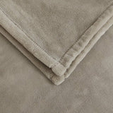 Fleecedeken/knuffeldeken - flanel, extra zacht en warm - kreukbestendig/verkleurt niet, te gebruiken als bedsprei of deken op de bank - 150 x 200 cm - Grijs