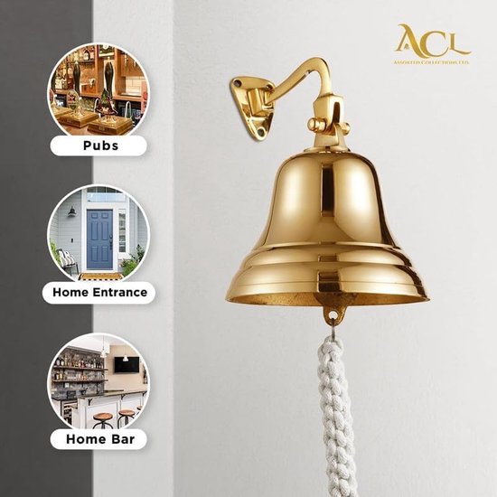 Collecties Messing Wandbel Matitimes Scheepsbel Scheepsbel 3"