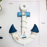 Stuurwiel van hout en 33 cm, houten wanddecoratie, mediterrane stijl, nautisch cadeau, slaapkamer, bar, nautische wanddecoratie, houthandwerk