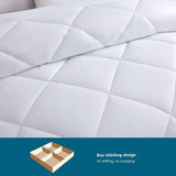 Dekbed, 240 x 260 cm, 4 seizoenen, dekbed, 300 g/m², microvezel, 260 x 240, superzacht deken, slaapdeken, ademend, 240 x 260, wit
