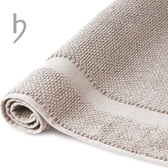 Badmat, 100% katoen, douchemat, 1.000 g/m², absorberend, wasbaar, zandgrijs, 60 x 100 cm Badmat, 100% katoen, douchemat, 1.000 g/m², absorberend, wasbaar, zandgrijs, 60 x 100 cm