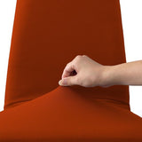 Set van 2 waterdichte stoelhoezen, stretch, universeel, zacht en comfortabel, oranje