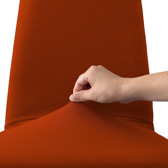 Set van 2 waterdichte stoelhoezen, stretch, universeel, zacht en comfortabel, oranje