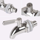 Roestvrijstalen drankdispenserkraan Vervangingskraan 304 Wijnsap Draaikraan Biertapwaterdispenser voor biervat of gals (16 mm)