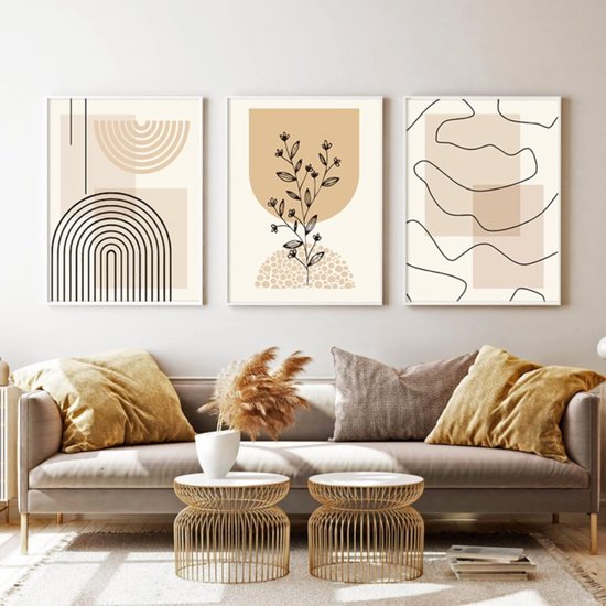 EPOKNQ Boheemse muurkunst schilderij, moderne slaapkamer woonkamer abstracte poster, home achtergrond wanddecoratie poster, frameloos (K3, 20 x 30 cm x 3 EPOKNQ Boheemse muurkunst schilderij, moderne slaapkamer woonkamer abstracte poster, home achtergrond wanddecoratie poster, frameloos (K3, 20 x 30 cm x 3