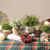 Pakket van 4 kunstplanten, mini-kunstplanten, plastic kunstplanten voor slaapkamer, badkamer, keuken, huis, interieurdecoratie