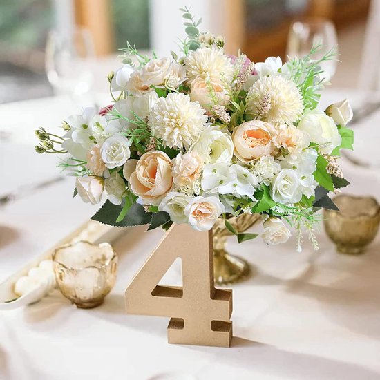 Kunstbloemen, 2 stuks kunstpioenen neppioen voor decoratie, zijden pioenrozen, bloemstukken, middenstukken, tafel voor thuisfeest, bruiloftsdecoratie