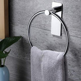 handdoekring - towel ring zonder boren - without drilling roestvrijstalen handdoekhouder voor badkamer en keuken - stainless steel towel holder for bathroom and kitchen polijsthanddoekhaak - polishing towel hook