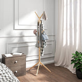 Rootz Kledingrek - Kledingkaststandaard - Kledinghouder - Kledinghanger - Kledingorganisator - Outfit-display - Kapstok - Naturel - 180 cm hoogte x 43 cm x 43 cm basis