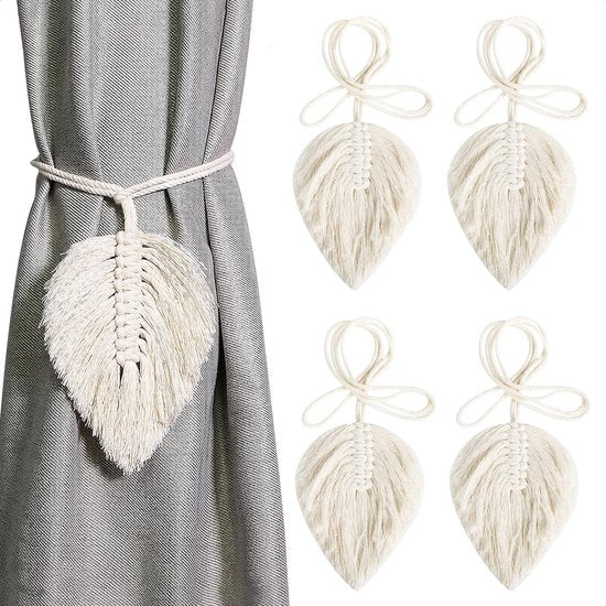 4 stuks gordijnhouders, gordijnhouders, gordijngespen, gordijnbinders voor decoratie van woonkamer, kantoor en slaapkamer