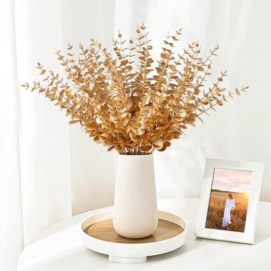 45 stuks kunstmatige eucalyptus takken, bladeren, eucalyptusbladeren, decoratie, eucalyptus, kunstplanten voor bloemstukken, huis, bruiloft,