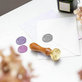 A Love Heart Seal Stamp with Wooden Handle and Brass Head, Removable Stamp, Personalised Invitation Cards, Wedding/Birthday Decoration, Wax Seal/Gift Packaging (Wood)