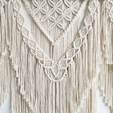 Macramé wandbehang kunst geweven tapijt boho decoratie chic home decor appartement slaapzaal kamerdecoratie, balkon decoratie, wanddecoratie boho (H)