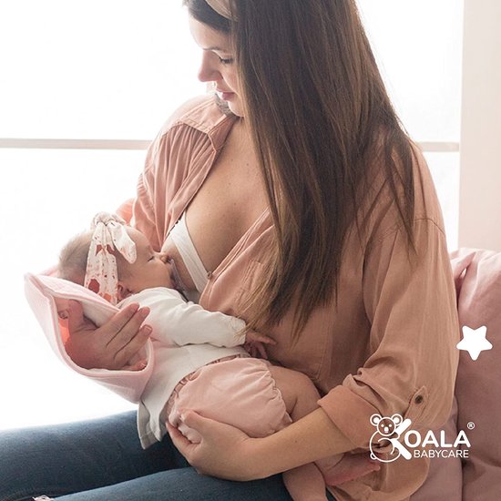 Das Original Koala Babycare, Orthopedisch babykussen tegen plagiocefalie met twee overtrekken, voor de genezing en verzorging van een scheef achterhoofd (schedelvervorming), geregistreerd design roze