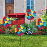 Set van 4 windturbines, vogelafstotend middel, reflecterende windmolen, boomgaard, vogelverschrikker, windmolenbalkon, decoratietuin ter bescherming, tuin, tuin, balkon