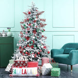 24 stuks kerstballen, rood, kerstballen, boomversiering, heldere kerstballen van kunststof, voor vakantie, bruiloft, kerstdecoratie, boomversiering (60 mm)