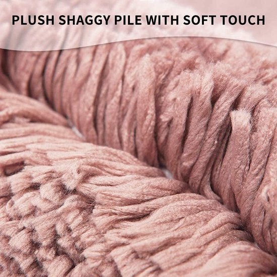 Antislip badmat, badkamertapijt, waterabsorberende badmat voor badkamer, vloermat, zachte pluche microvezel, badmat, douchemat (rood, 50 x 150 cm)