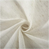 Vitrage linnenlook gordijn, lange moderne effen bistrogordijn, halftransparant deurgordijn, keukengordijnen, korte gordijnen BxH 132 x 183 cm, beige, 1 stuk