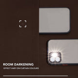 Deconovo Gordijnen Verduisterend, Thermische Lussengordijn, Kant en Klaar voor Woonkamer, Slaapkamer, 140x200 cm (B x H), Chocolade, 2 stuks