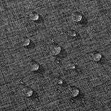 Outdoor kussen, weerbestendig, kussenovertrekken, waterdichte decoratieve kussenslopen, linnenlook, decoratief kussen voor tuin, bank, woonkamer, slaapkamer, set van 2, 50 x 50 cm, donkergrijs