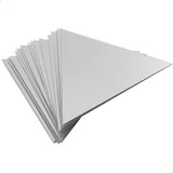 elfklevende tegelspiegel, driehoekige spiegeltegels, wanddecoratie, flexibele spiegel, acryl, doe-het-zelf, voor school, keuken, badkamer, woonkamer, kantoor, decoratie, 8,5 x 8,5 cm, 20 stuks, zilver