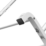 Kledingrek, multifunctioneel kledingroede, kledingroedes voor slaapkamers, minimalistisch design kledingrek, kledingroede met 8 zijhaken, vrijstaande kledingroede, wit