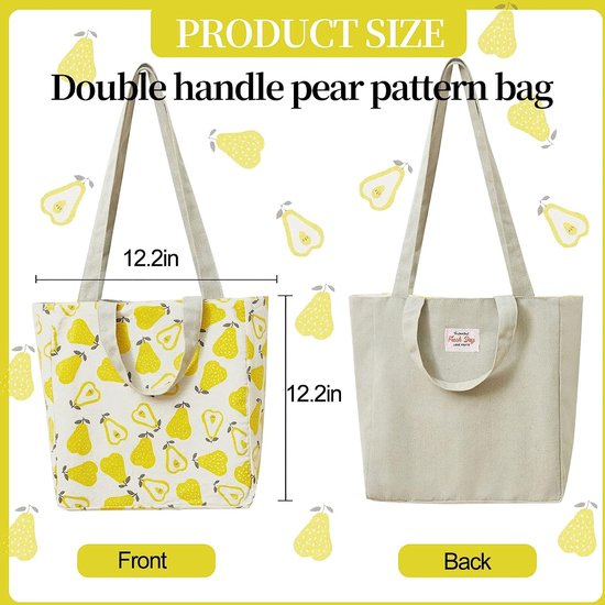 Dubbelzijdige linnen tas van katoen en linnen, stoffen tas, boodschappentas, katoenen schouderriem, dubbele draaggreep, canvas, messenger bag voor dames, kinderen (lampen, 31 x 10 x 31 cm)