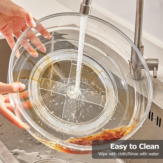 Draaiplateau, 360 graden draaibaar, kruidenrek, keukenhouder, zonder boren, voor keukenorganizer, opslag