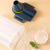 opbergdoos, kunststof voor de keuken, container, rijstkorrelhouder, waspoeder, wasmiddelcontainer met schenktuit