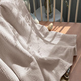 Mousseline Deken Baby - Ademende babydeken, babydekens pasgeboren, zachte kruipdeken voor kinderen, mousseline slaapdekens voor peuters meisjes jongens 120x120cm (ivoor)