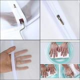 Kledingzak helder voor lange jurk 60 cm x 153 cm vlindervaas kledingzakken met geleide volledige sluiting stofbescherming voor kleding opslag kast verpakking van 6